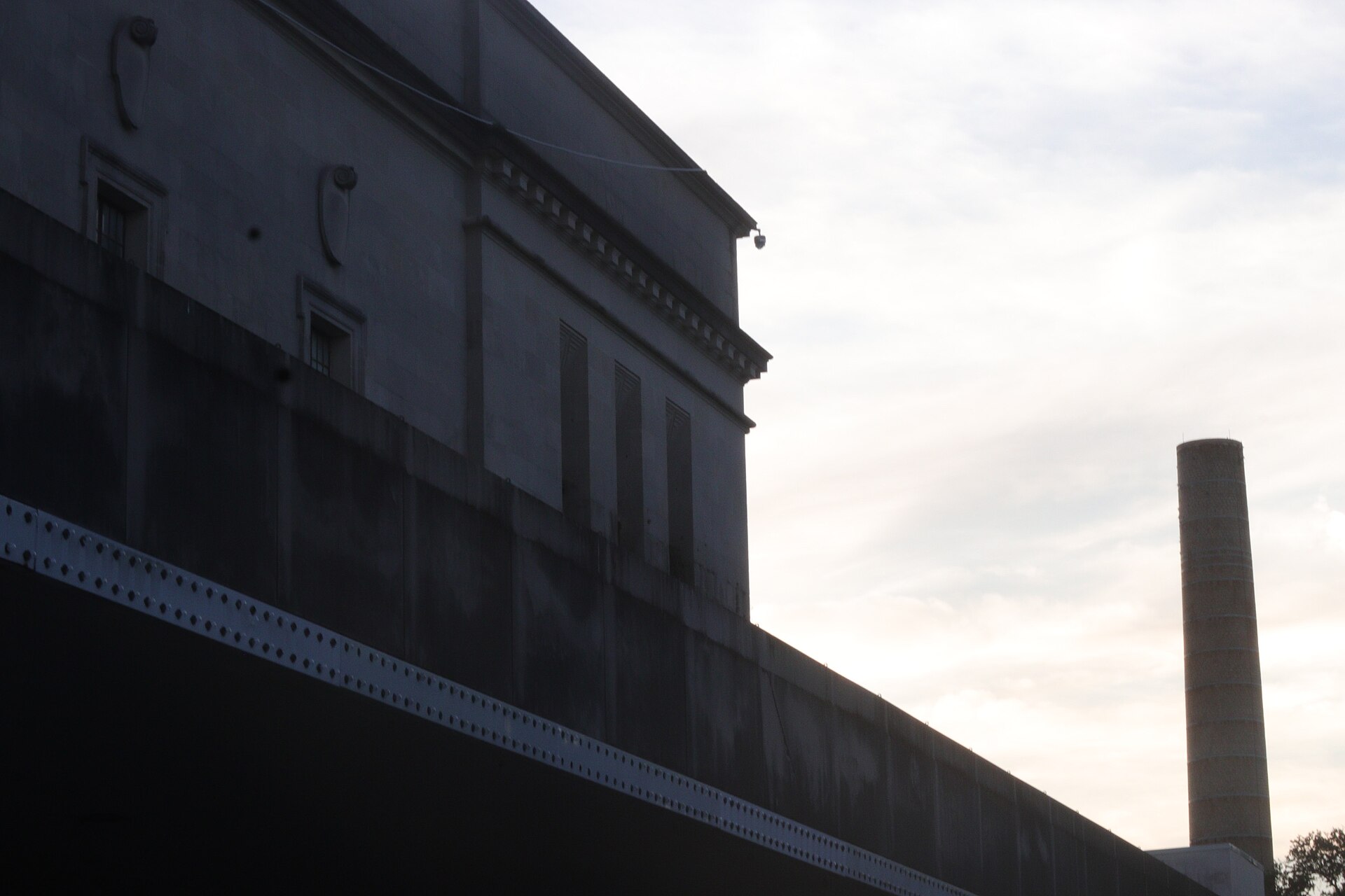 Kansas City Municipal Auditorium at sunset